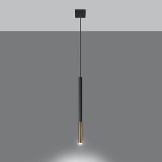 Sollux Lighting Lampa wisząca MOZAICA 1 czarny/złoto