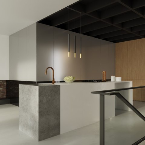 Lampa wisząca ZWIS ŻYRANDOL NAD STOŁ WYSPĘ LOFT MOZAICA 1 czarny złoto