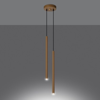Sollux Lighting Lampa wisząca PASTELO 2 złota
