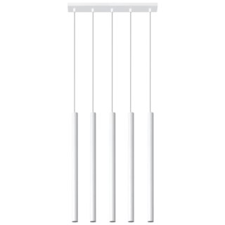 Lampa wisząca PASTELO 5 biała