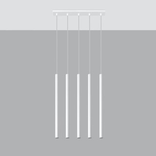 Lampa wisząca PASTELO 5 biała