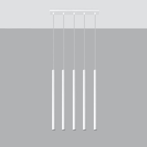 Lampa wisząca PASTELO 5 biała