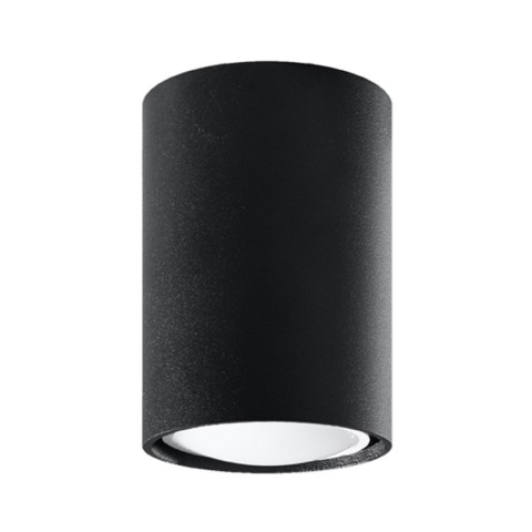 LAMPA SUFITOWA TUBA SPOT Plafon SOLLUX LAGOS 10 czarny