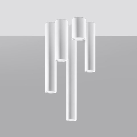 LAMPA SUFITOWA TUBA SPOT Plafon SOLLUX LAGOS 20 biały