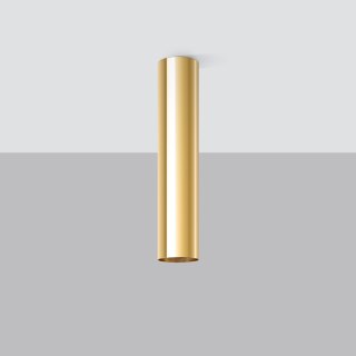 LAMPA SUFITOWA TUBA SPOT Plafon SOLLUX LAGOS 30 złoty połysk