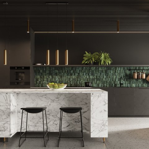 LAMPA SUFITOWA TUBA SPOT Plafon SOLLUX LAGOS 30 złoty połysk