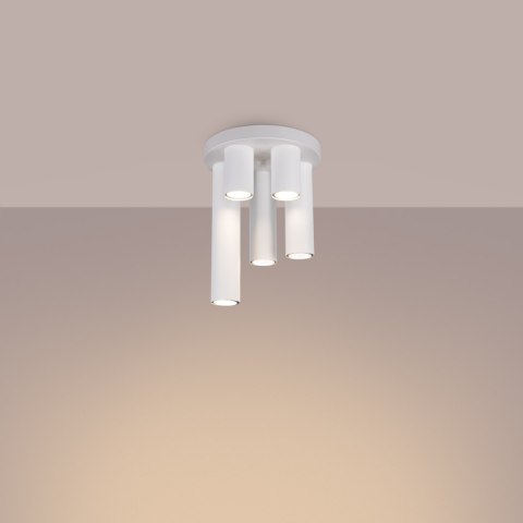 LAMPA SUFITOWA TUBA SPOT Plafon LAGOS 5P biały