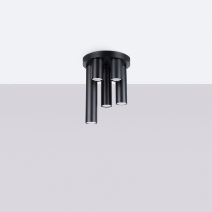 Sollux Lighting Plafon LAGOS 5P czarny
