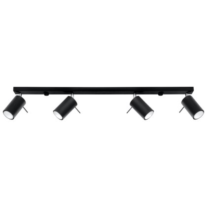 Plafon RING 4L czarny