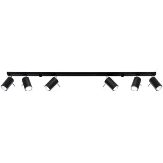 Plafon RING 6L czarny