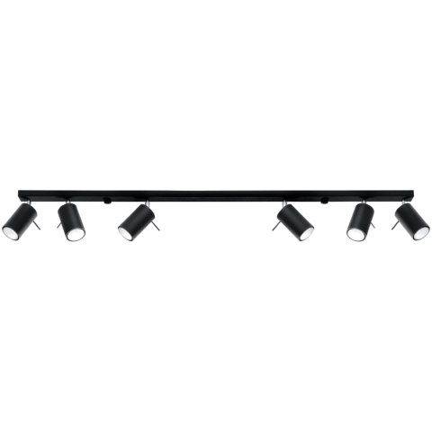 Plafon RING 6L czarny