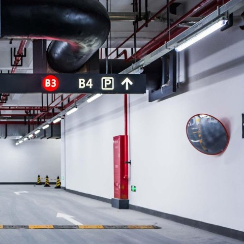 48W LED WP lamp fitting 150CM-EM KIT-milky cover+SS clips 6500K