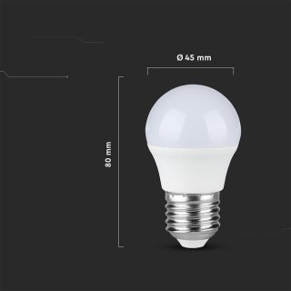 6.5W G45 plastic bulb 3000K E27