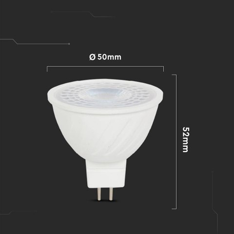 6W MR16 ripple plastic spotlight 6500K 110'D