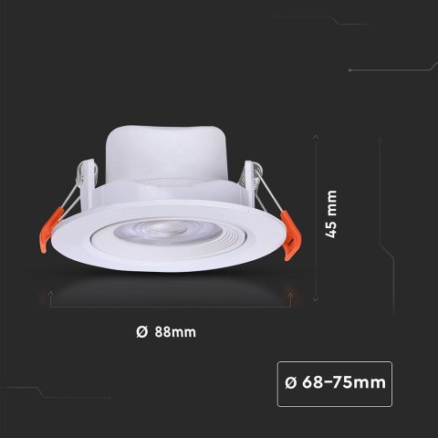 7W LED downlight 3IN1 with 5YRS warranty