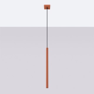 Lampa wisząca PASTELO 1 ochra czerwona