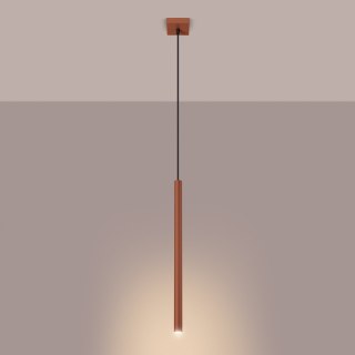 Sollux Lighting Lampa wisząca PASTELO 1 ochra czerwona