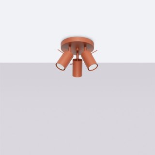 Plafon RING 3P ochra czerwona