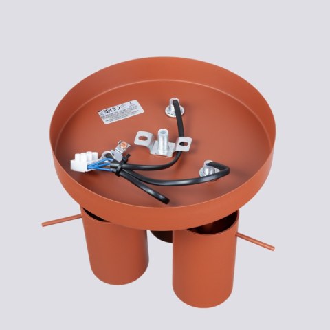 Plafon RING 3P ochra czerwona