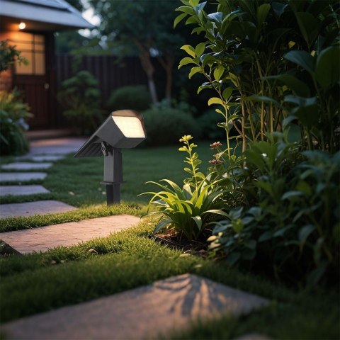 VT-10183 1.3W LED spike solar LED light CCT adjustable black body IP65