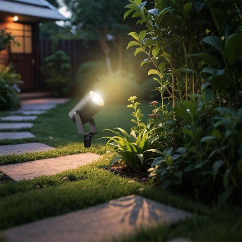 VT-80070 10W LED spike light aluminum COLORCODE:3000K black body IP65