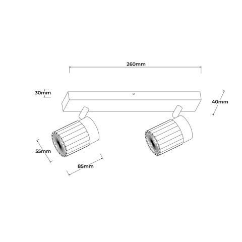 Erovia spot 2 złoty LED CCT Light Prestige