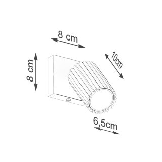 LAMPA ŚCIENNA Kinkiet KARBON TAUPE