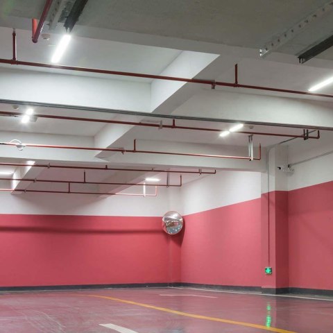 LED waterproof fitting milky cover 1500mm 48W sensor+SS clips 6500K