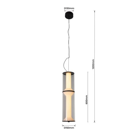 Lampa wisząca Aeris 2 transparentna LED CCT Light Prestige