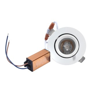 Oprawa wpuszczana QP-A01 10W 4000K 45° biała