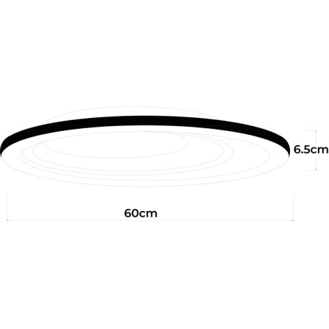 Plafon Alune oval LED CCT Light Prestige