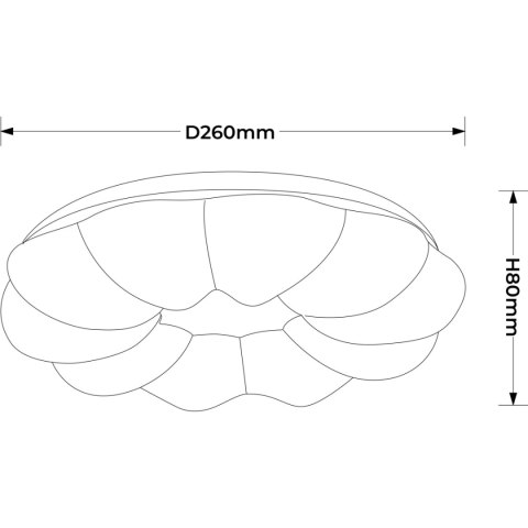 Plafon Ariva 26 cm biały LED 4000K Light Prestige