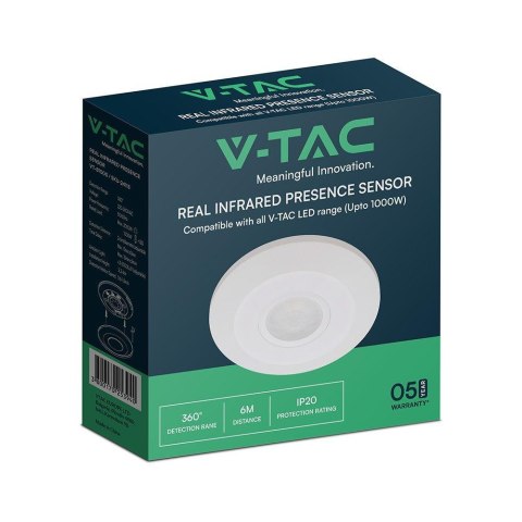 REAL PIR PRESENCE SENSOR SURFACE MOUNT - WHITE BODY