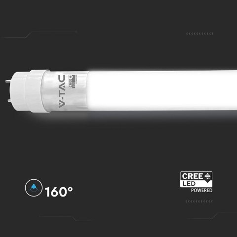 Tuba świetlówka LED T8 V-TAC CREE CHIP 120cm 18W G13 nano plastic 100Lm/W VT-121 4000K 1850lm 6 lat gwarancji