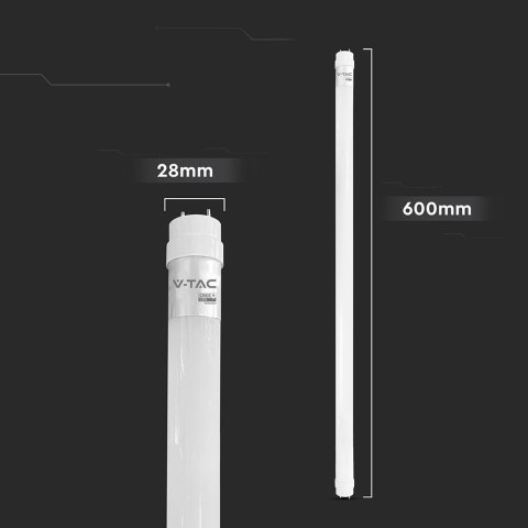 Tuba świetlówka LED T8 V-TAC CREE CHIP 60cm 9W G13 obrotowa nano plastic VT-061 6500K 850lm 6 lat gwarancji