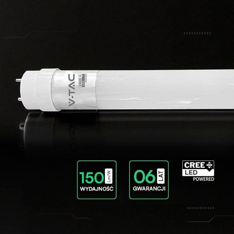 12W T8 NANO PLASTIC TUBE-NON ROTATABLE(120CM) CREE 6500K 6YRS WARRANTY
