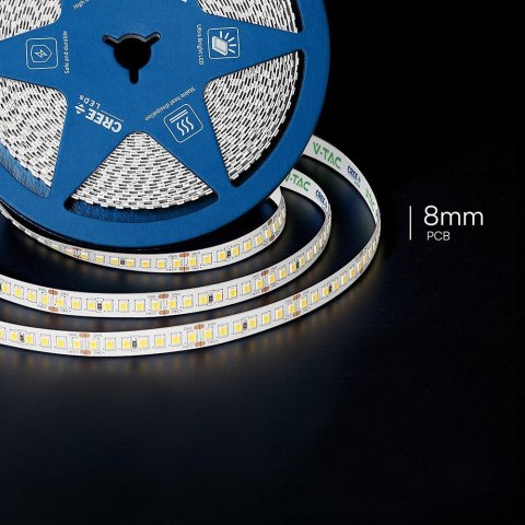 168 12W LED STRIP LIGHT WITH CREE CHIP 3000K IP20 24V 8MM DOUBLE PCB