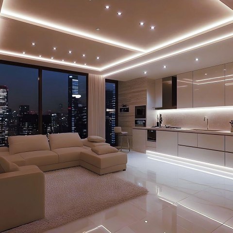 168 12W LED STRIP LIGHT WITH CREE CHIP 4000K IP20 24V 8MM DOUBLE PCB