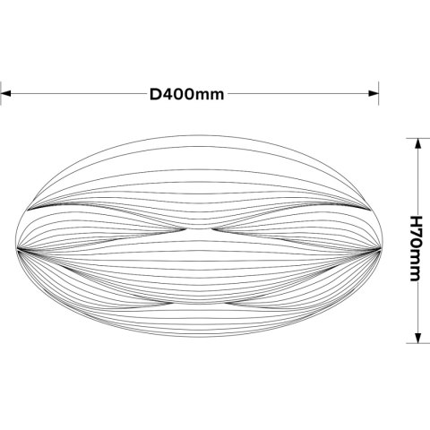 Moluna 40cm biały LED 4000K Light Prestige