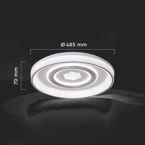 Oprawa sufitowa V-TAC LED 48W CCT 485x70mm pilot VT-7748 3000K-4500K-6500K 4480lm