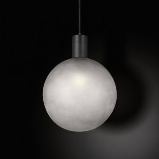 Oprawa zwieszana V-TAC E27 300x400mm kula dymione szkło, czarny VT-89025