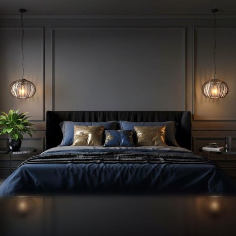 Oprawa zwieszana V-TAC E27 400x350mm czarny matowy VT-89011 3 lata gwarancji