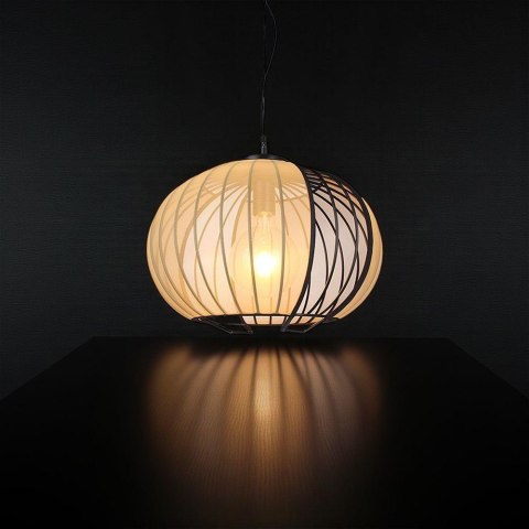 Oprawa zwieszana V-TAC E27 400x350mm czarny matowy, beżowy VT-89011 3 lata gwarancji