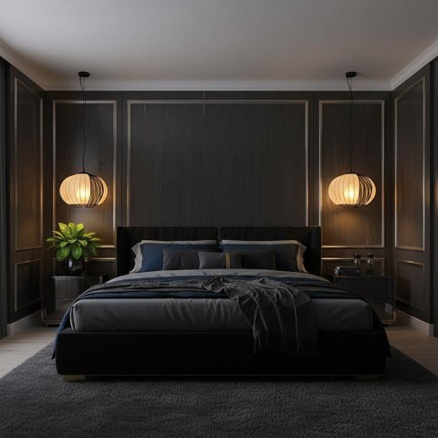 Oprawa zwieszana V-TAC E27 400x350mm czarny matowy, beżowy VT-89011 3 lata gwarancji