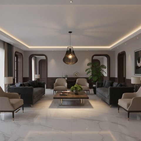 Oprawa zwieszana V-TAC E27 420x500mm czarny matowy VT-89010 3 lata gwarancji