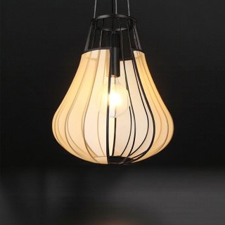 Oprawa zwieszana V-TAC E27 420x500mm czarny matowy, beżowy VT-89010 3 lata gwarancji