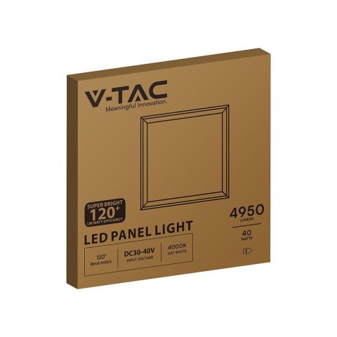 Panel LED V-TAC 40W 600x600 pmma 120Lm/W Zasilacz Starsense VT-6060 4500K 4950lm
