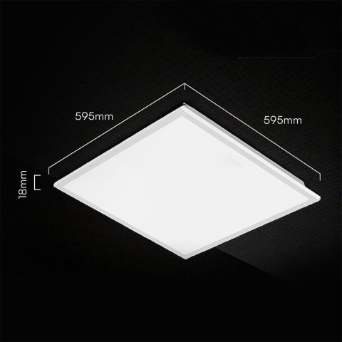 Panel LED V-TAC 40W 600x600 slim 18mm 120Lm/W VT-61041 6500K 4800lm 3 lata gwarancji
