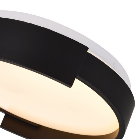 Plafon Halo 38 cm czarny LED CCT Light Prestige