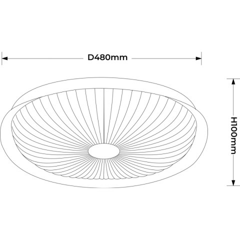 Plafon Luniq 50 cm biały LED CCT Light Prestige